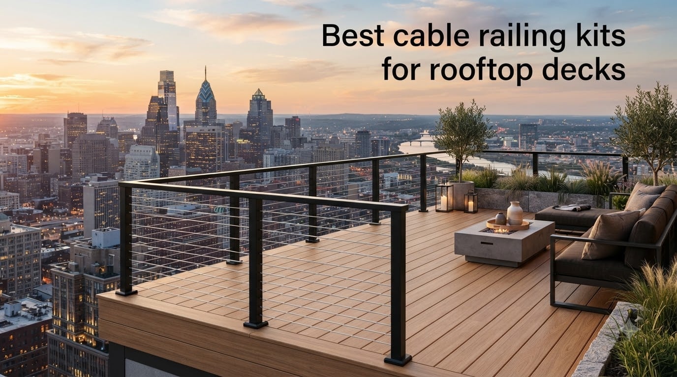 Best cable railing kits for rooftop decks