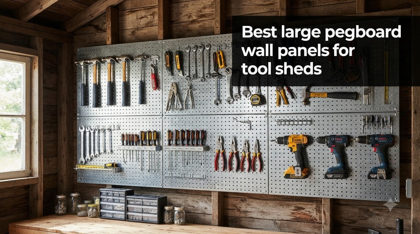 Best large pegboard wall panels for tool sheds