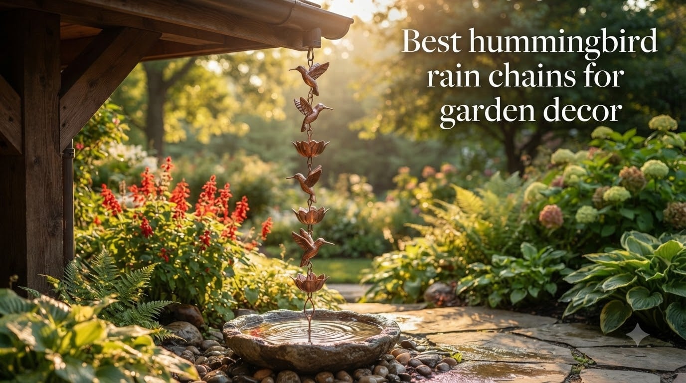 Best hummingbird rain chains for garden decor