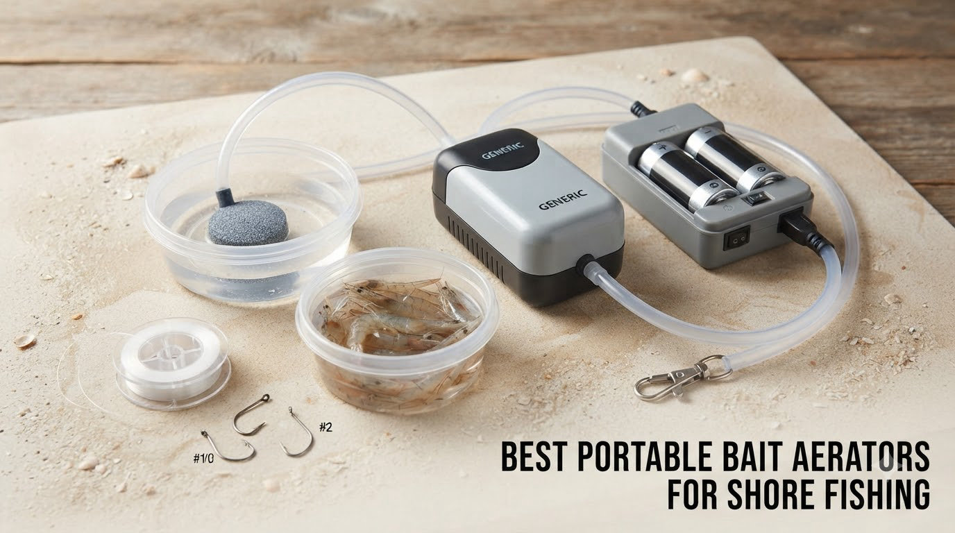Best portable bait aerators for shore fishing