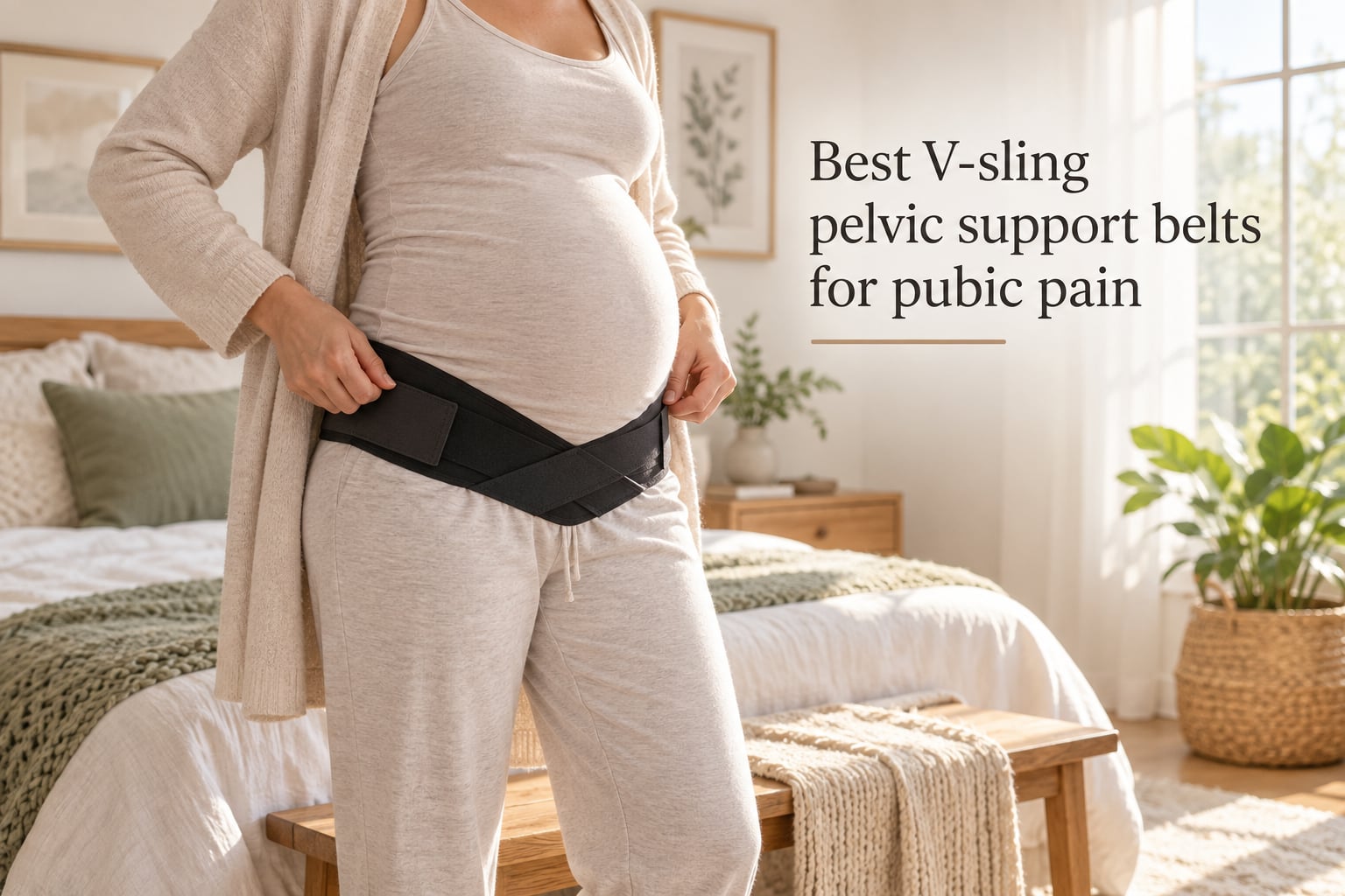 Best V-sling pelvic support belts for pubic pain