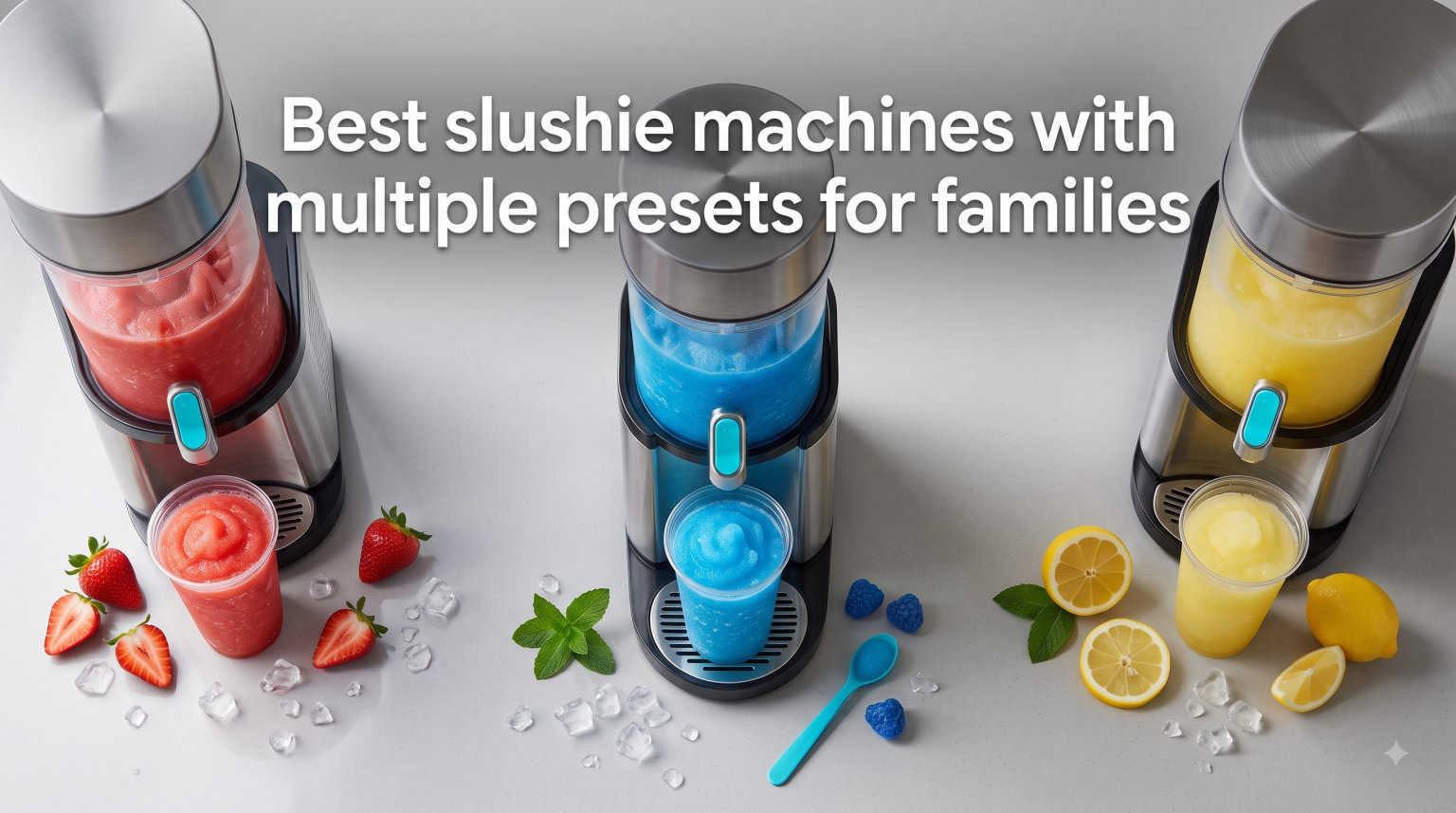 Best slushie machines with multiple presets for families