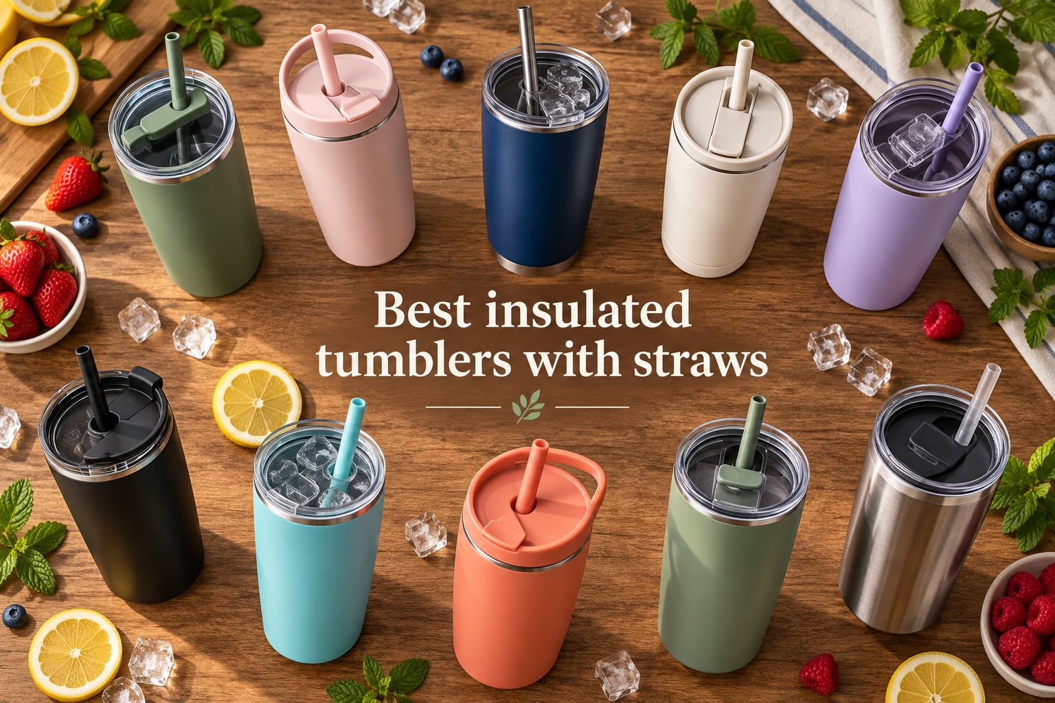 Best insulated tumblers with straws