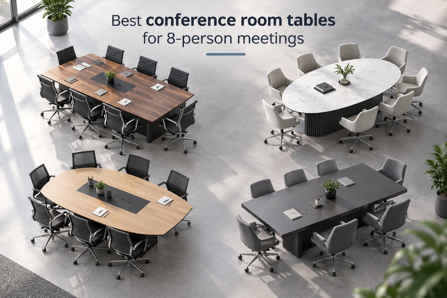Best conference room tables for 8-person meetings