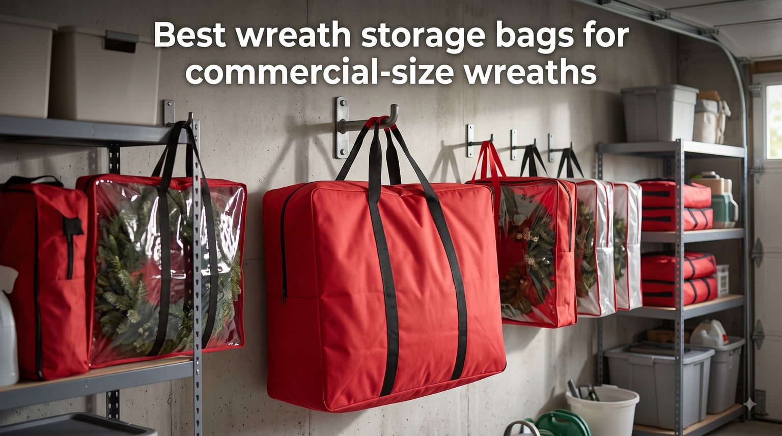 Best wreath storage bags for commercial-size wreaths
