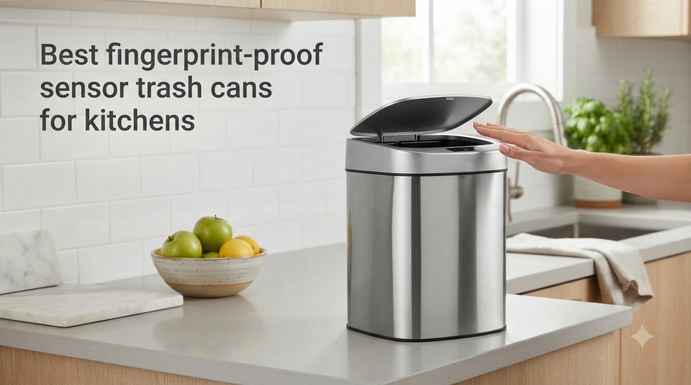 Best fingerprint-proof sensor trash cans for kitchens