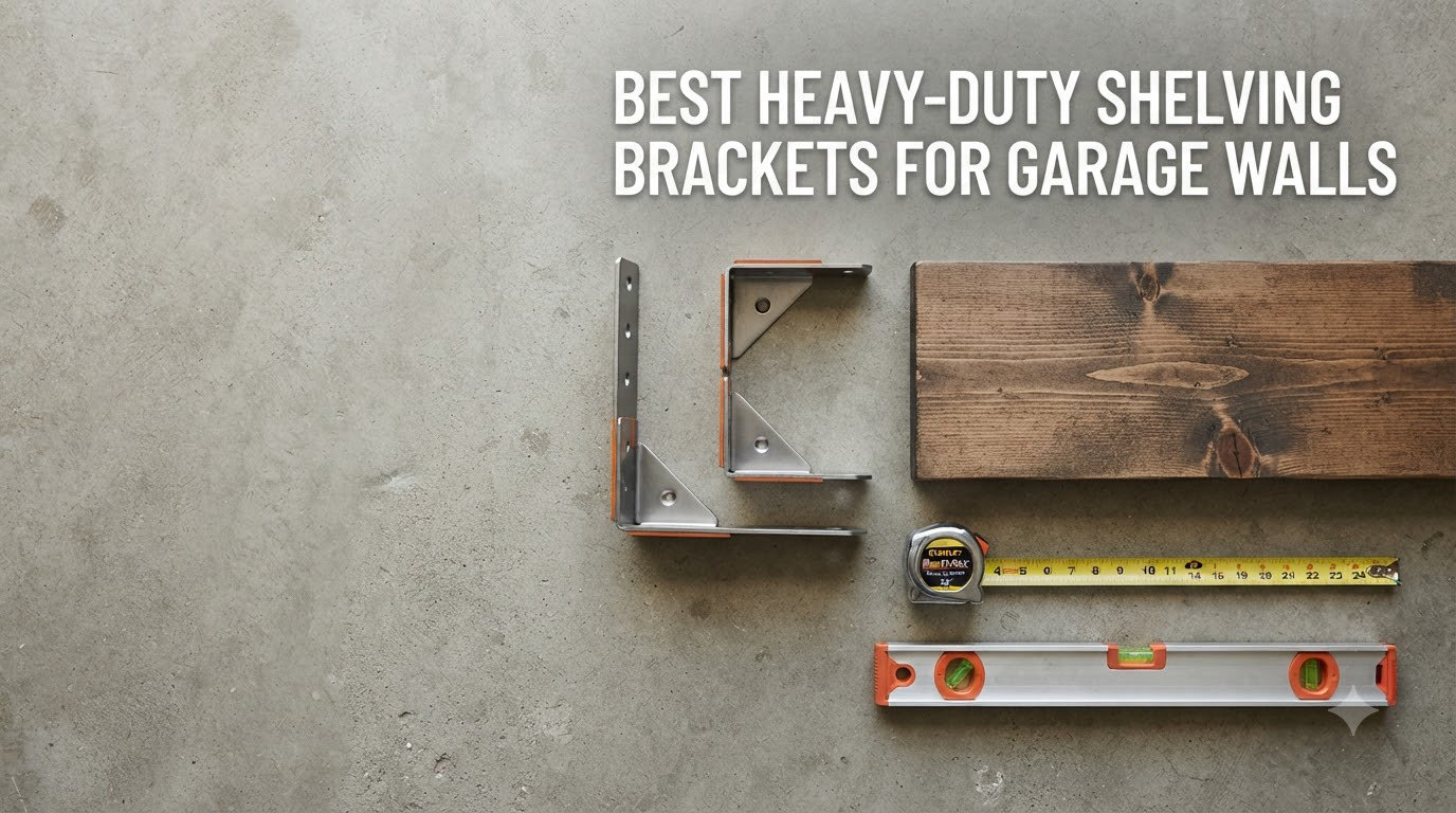 Best heavy-duty shelving brackets for garage walls
