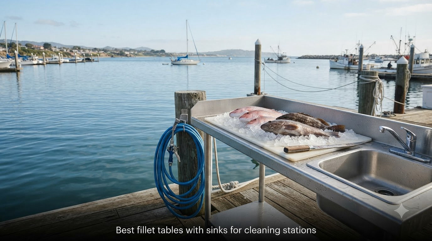 Best fillet tables with sinks for cleaning stations
