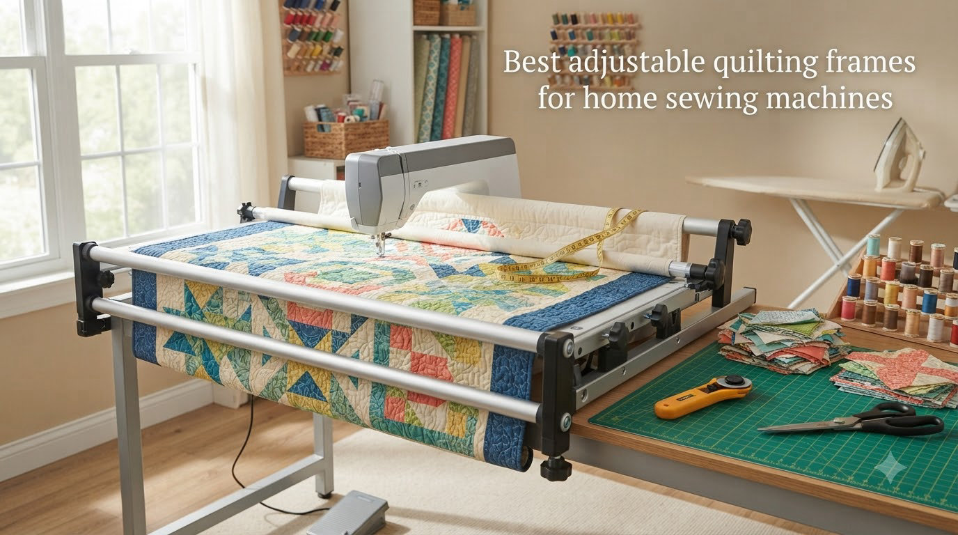 Best adjustable quilting frames for home sewing machines