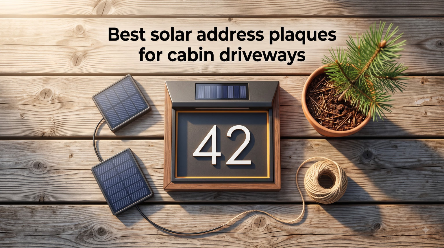 Best solar address plaques for cabin driveways