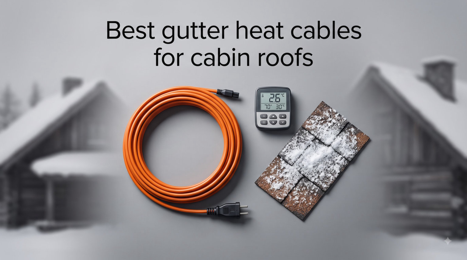 Best gutter heat cables for cabin roofs