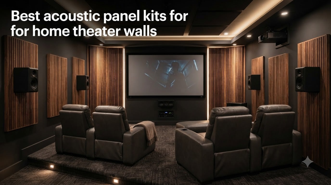 Best acoustic panel kits for home theater walls