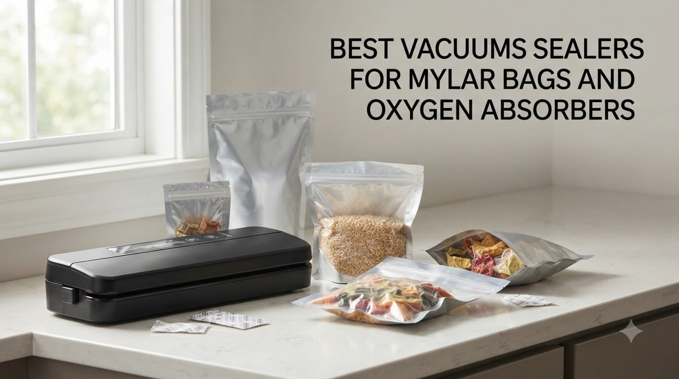 best vacuums sealers for mylar bags and oxygen absorbers