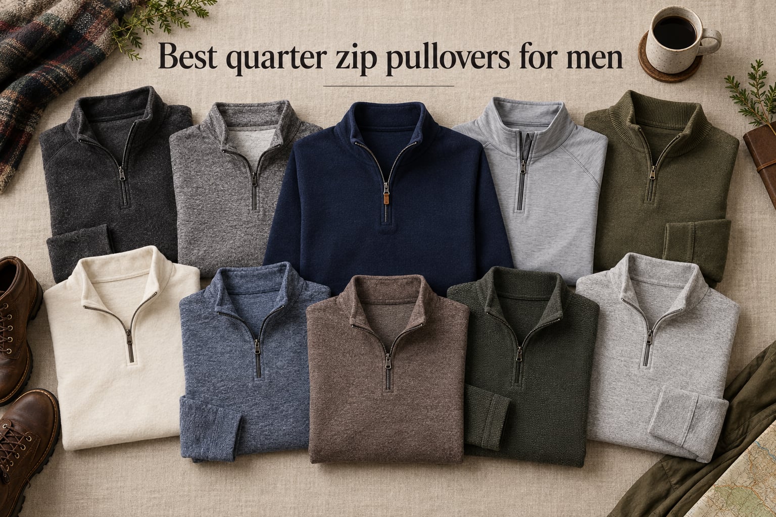 Best quarter zip pullovers for men