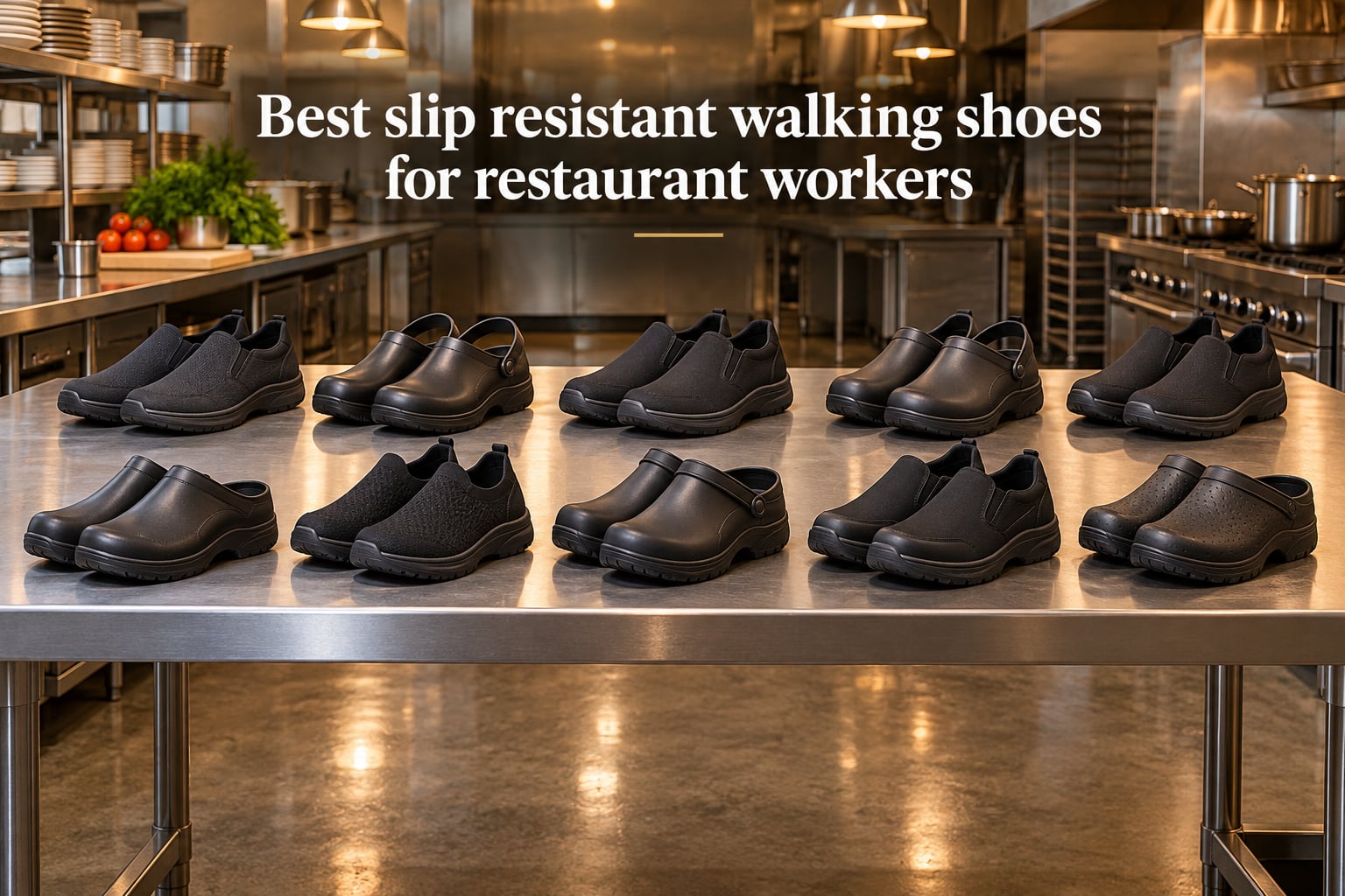 Best slip resistant walking shoes for restaurant workers