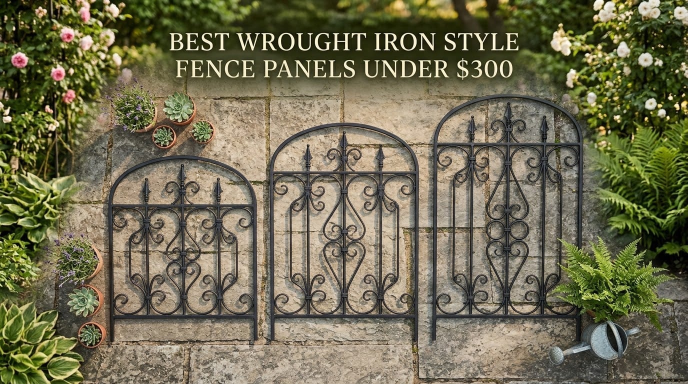 Best Wrought Iron Style Fence Panels Under $300