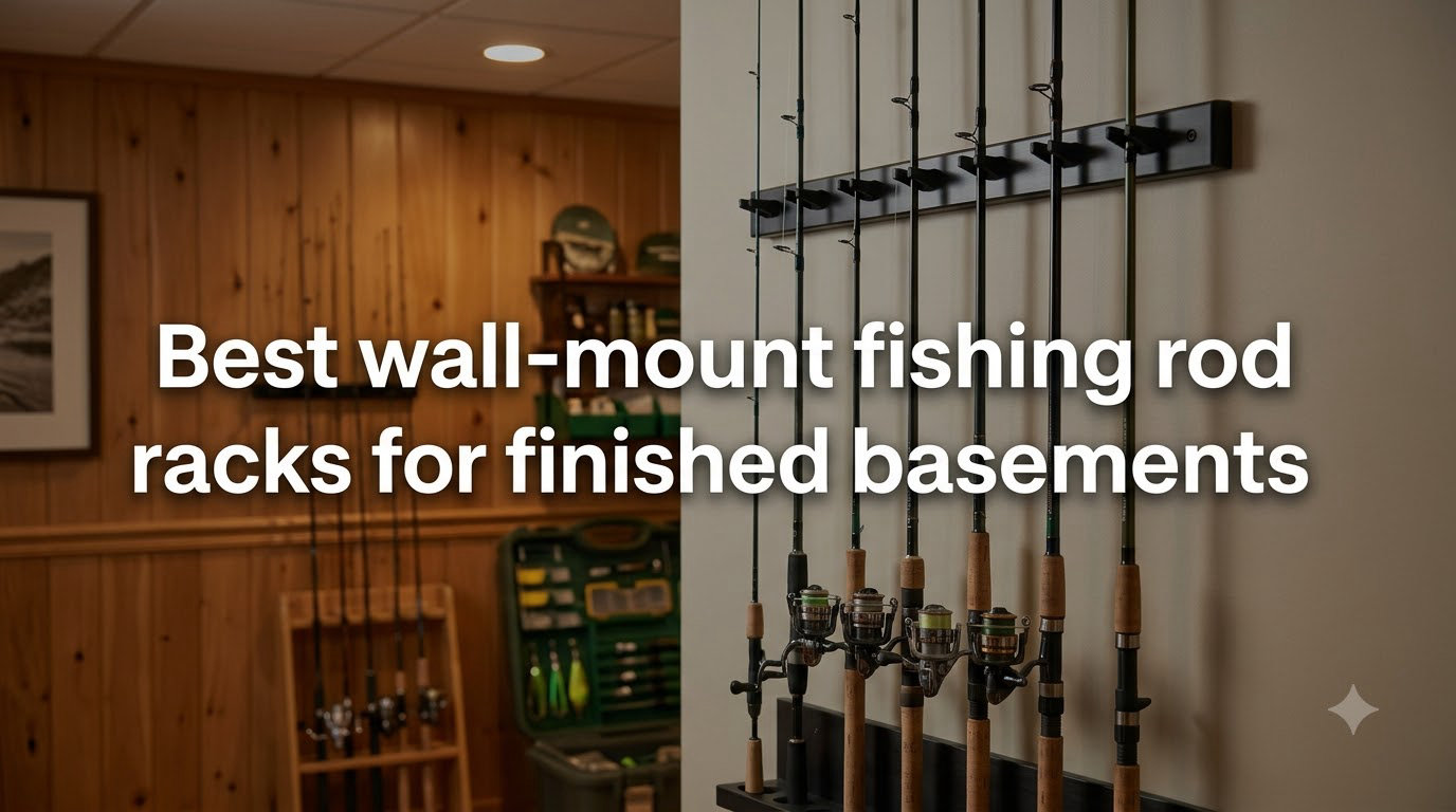Best wall-mount fishing rod racks for finished basements