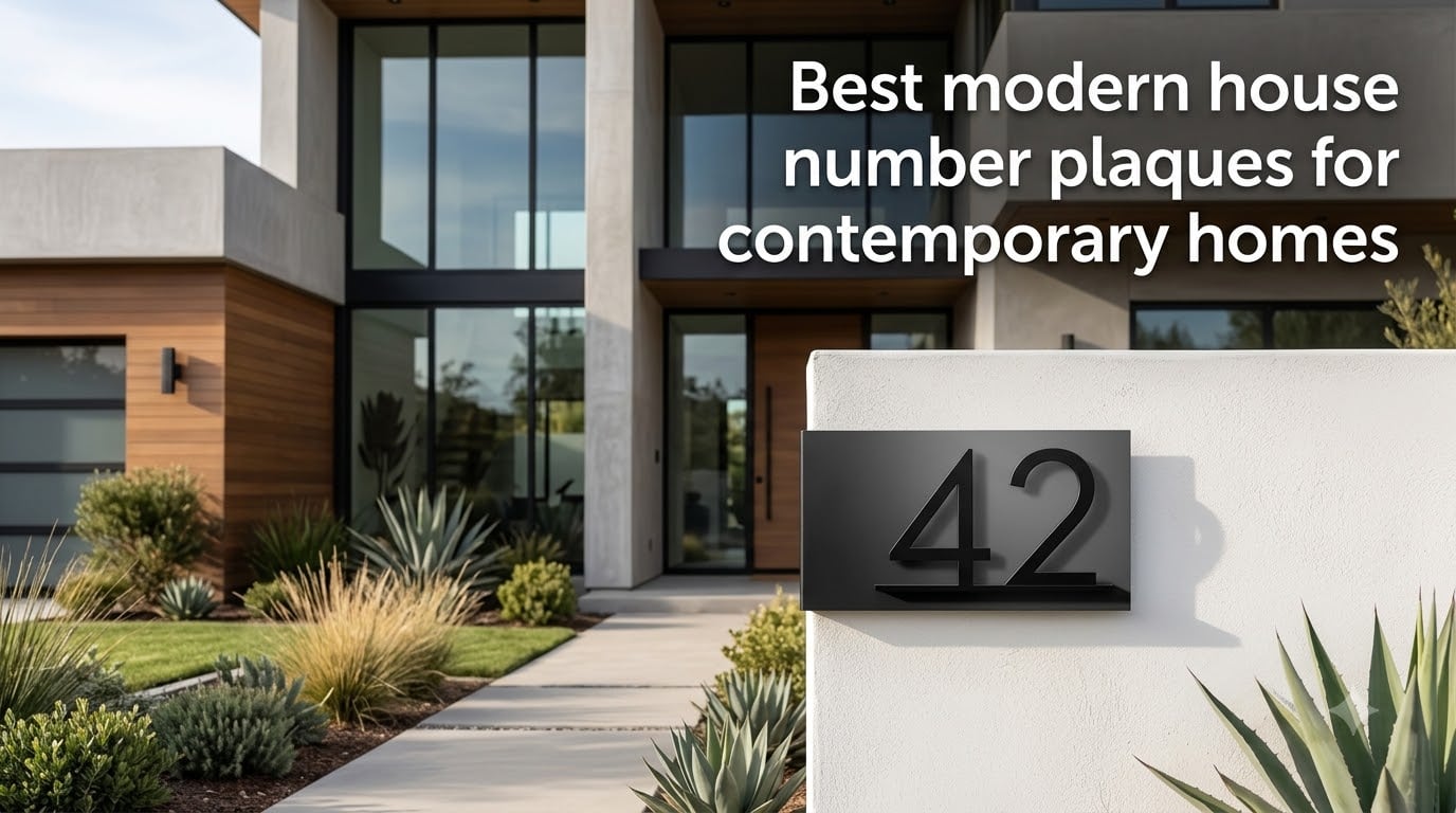 Best modern house number plaques for contemporary homes