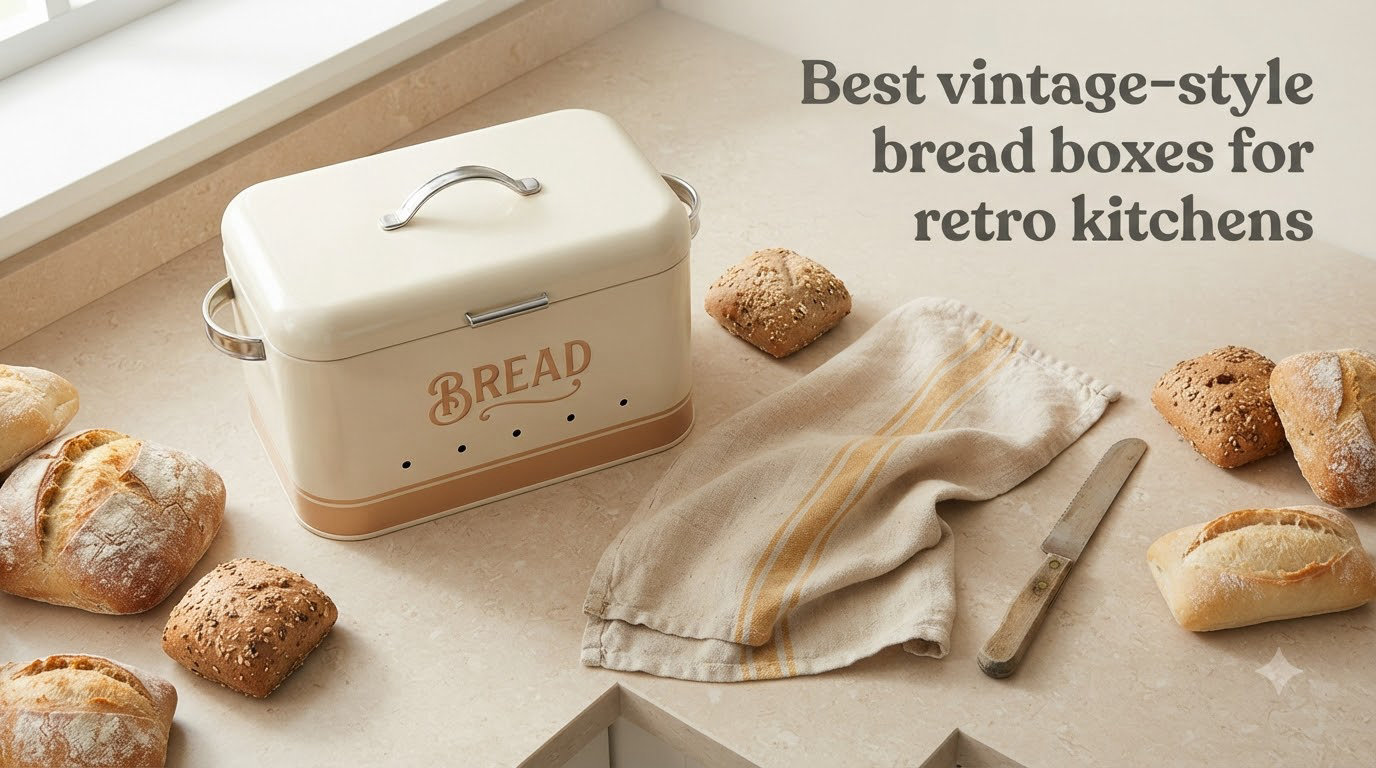 Best vintage-style bread boxes for retro kitchens