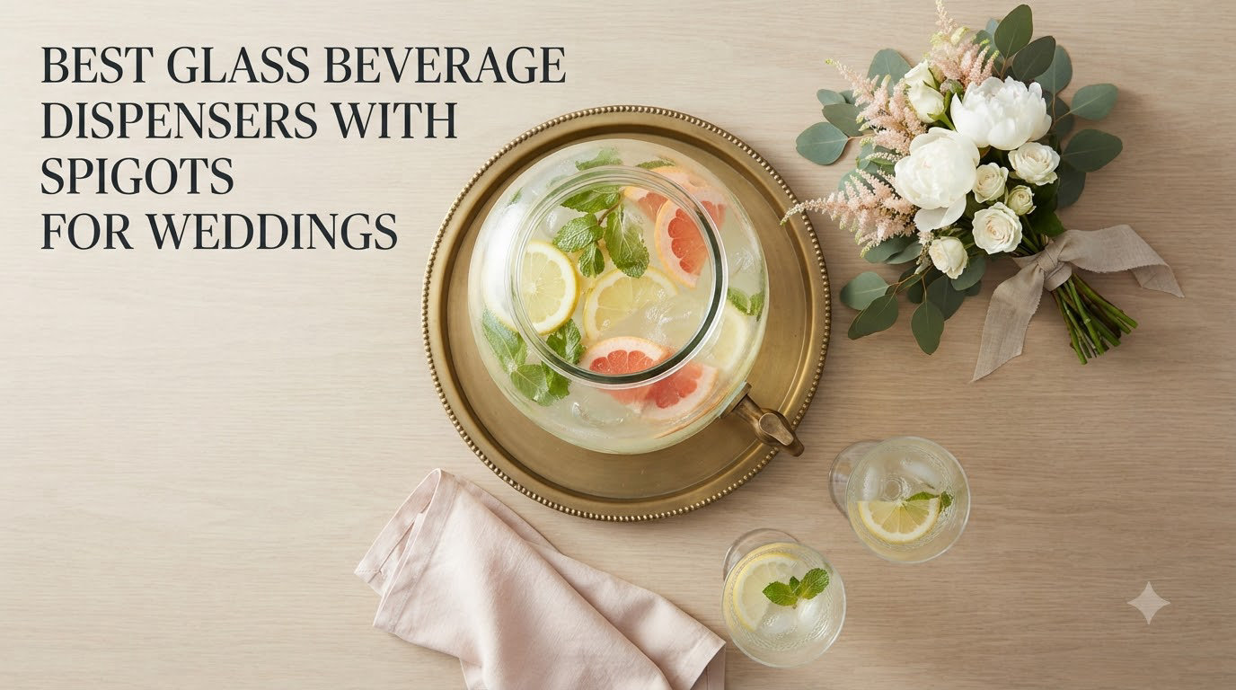 Best glass beverage dispensers with spigots for weddings