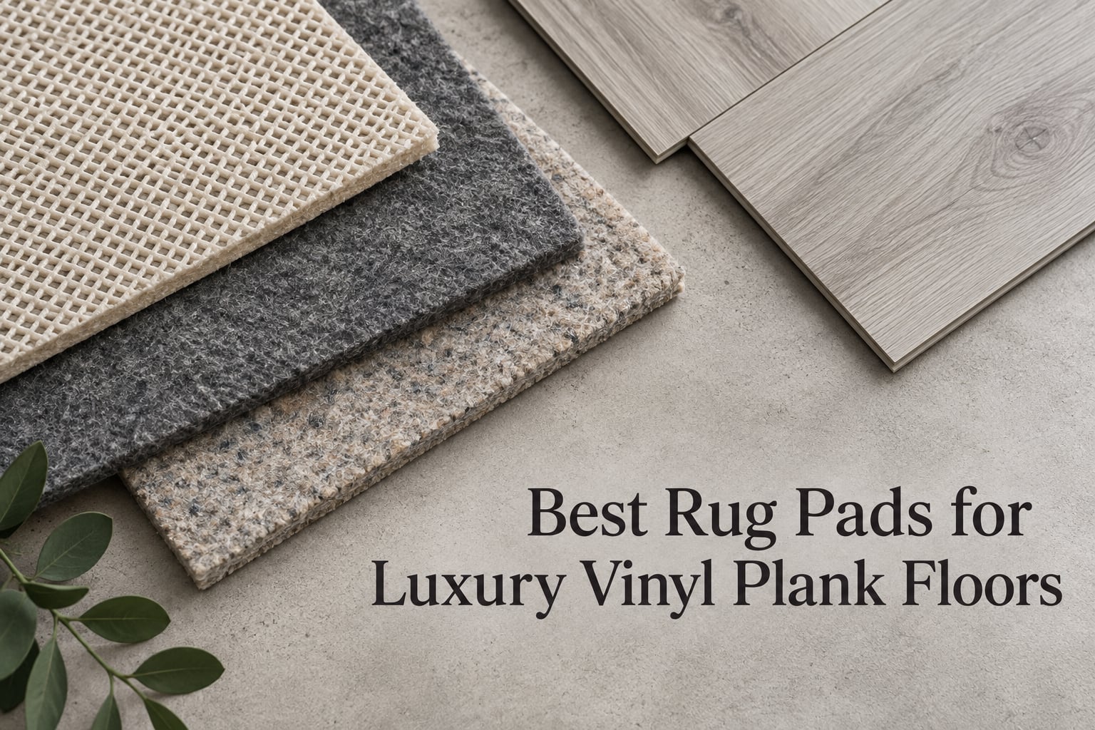 Best Rug Pads for Luxury Vinyl Plank Floors