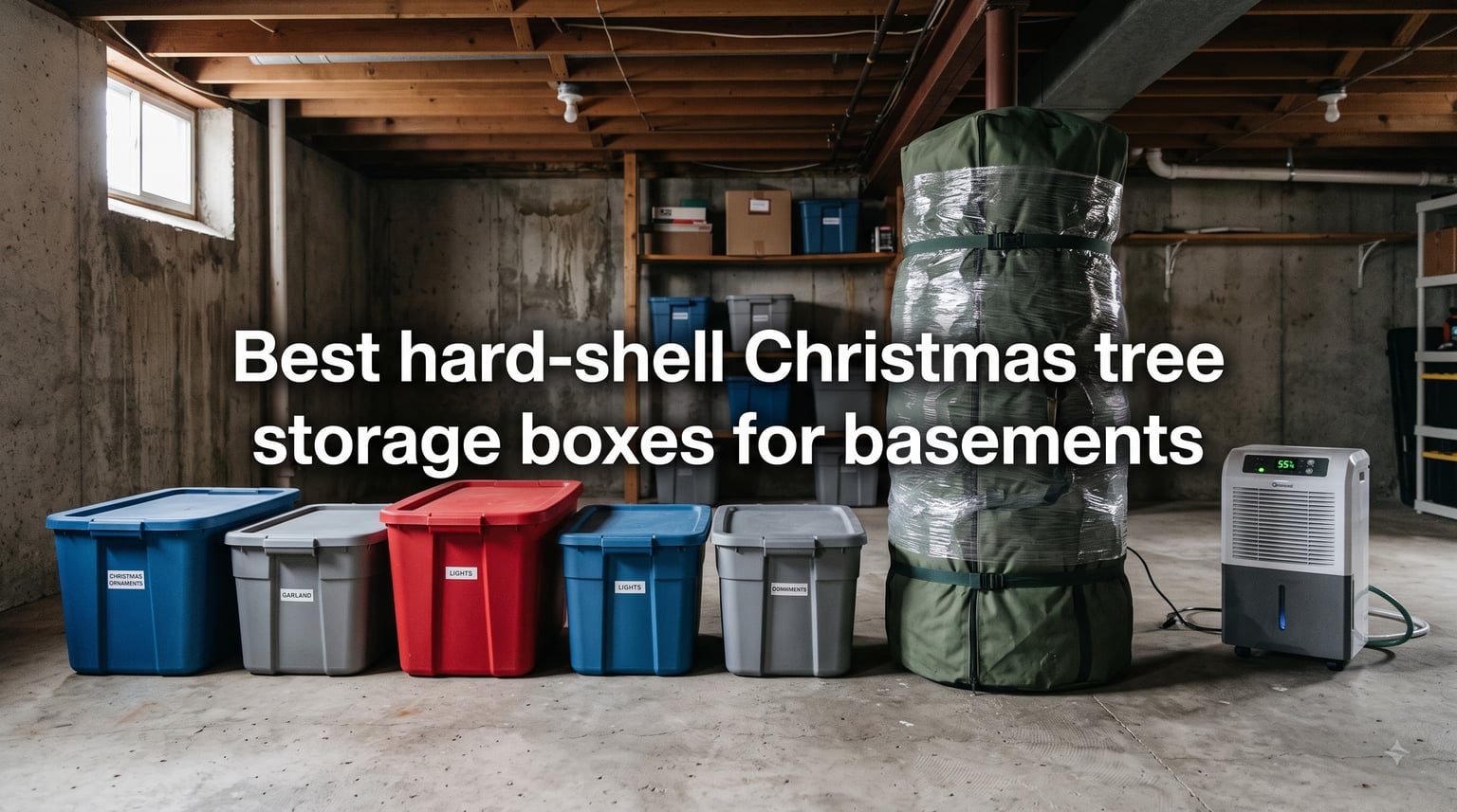 Best hard-shell Christmas tree storage boxes for basements