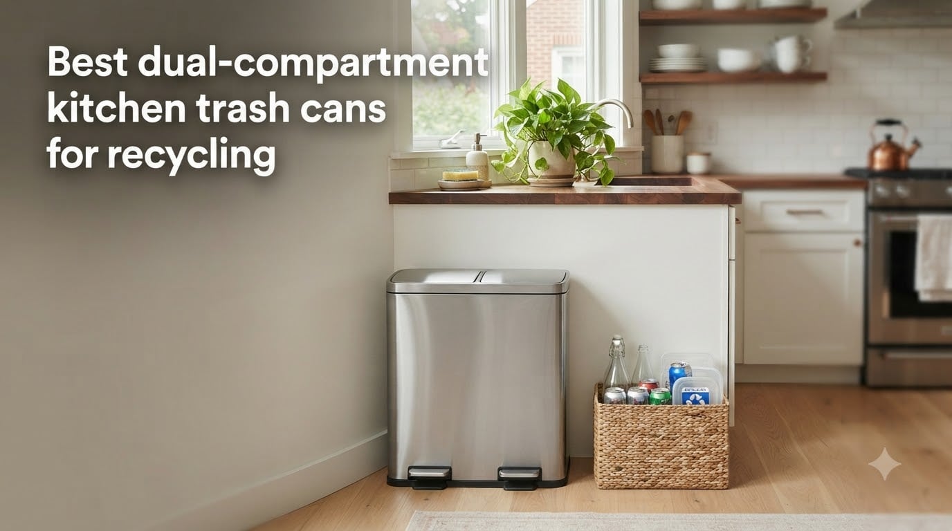 Best dual-compartment kitchen trash cans for recycling