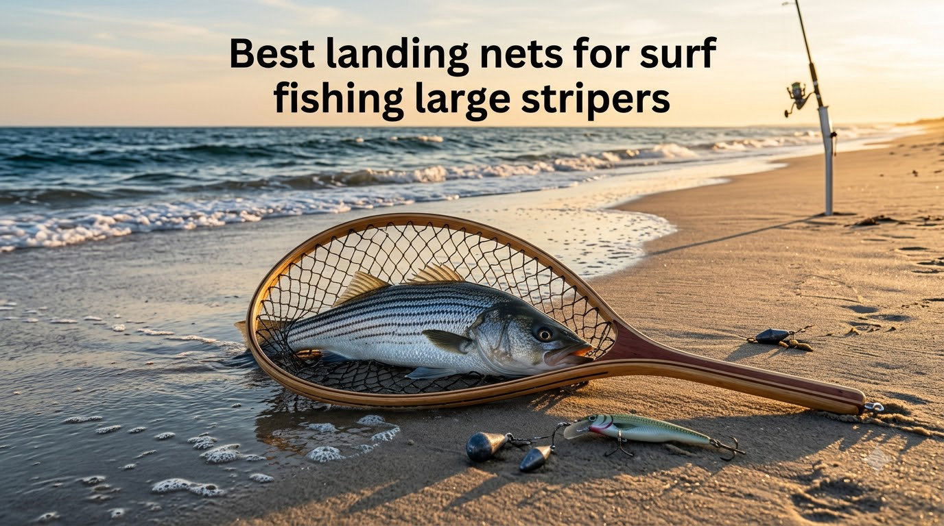 Best landing nets for surf fishing large stripers