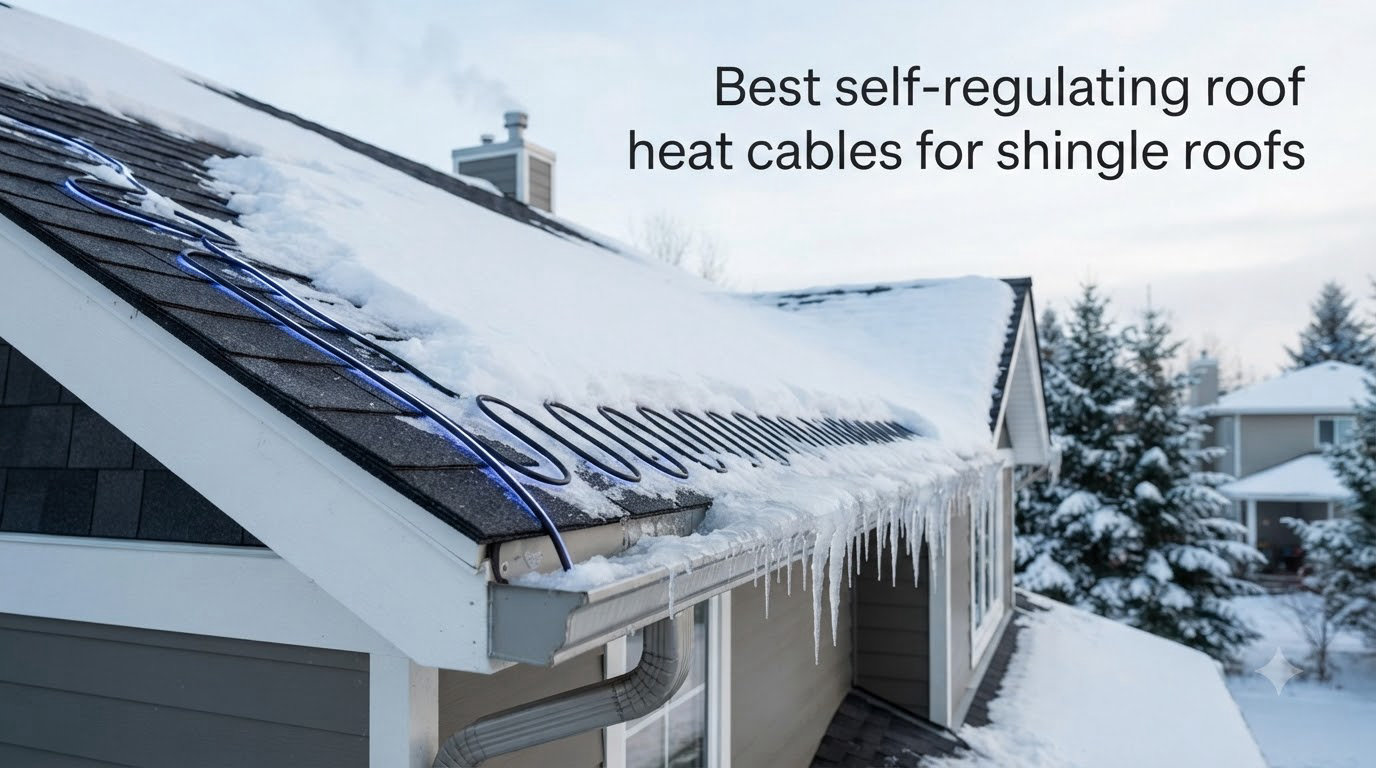 Best self-regulating roof heat cables for shingle roofs