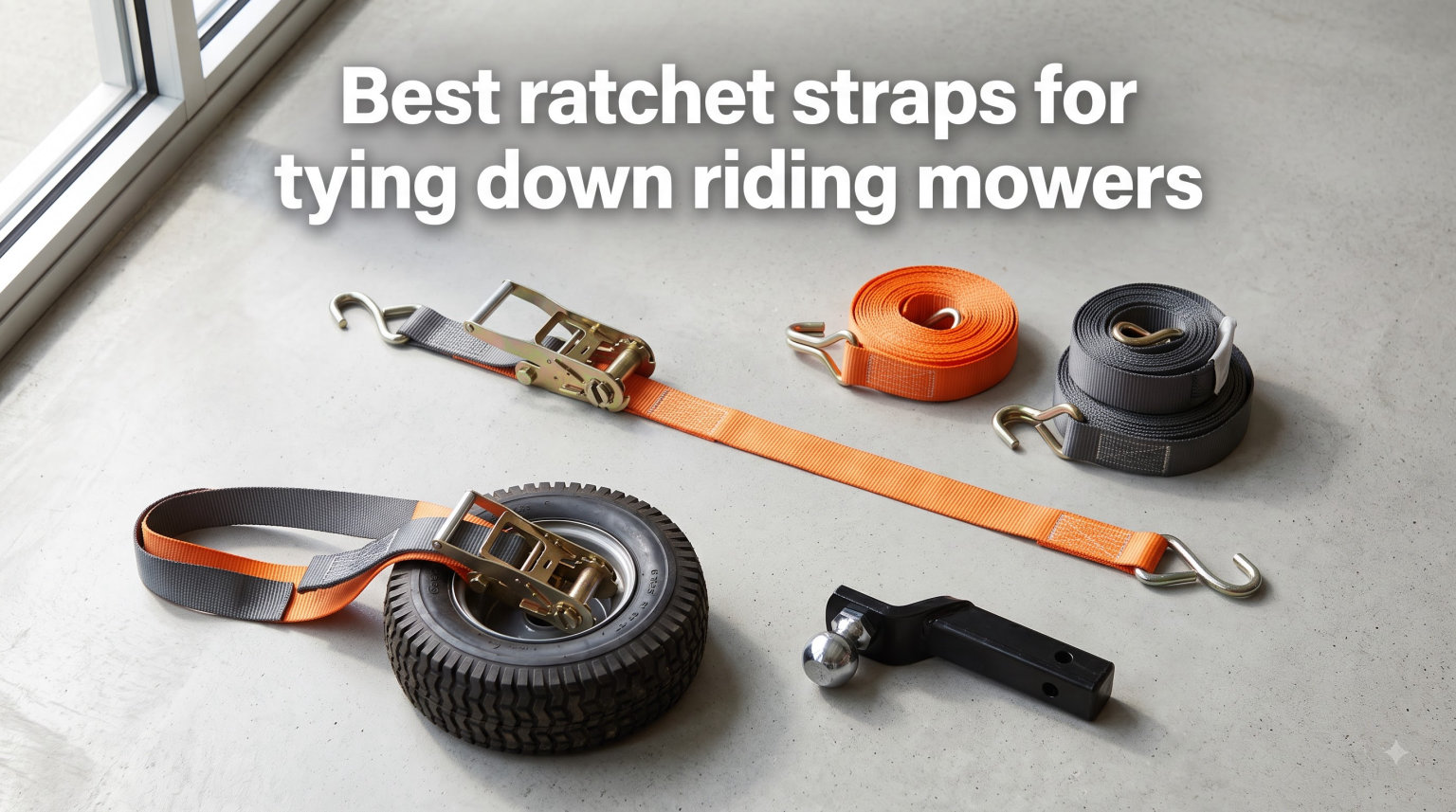 Best ratchet straps for tying down riding mowers