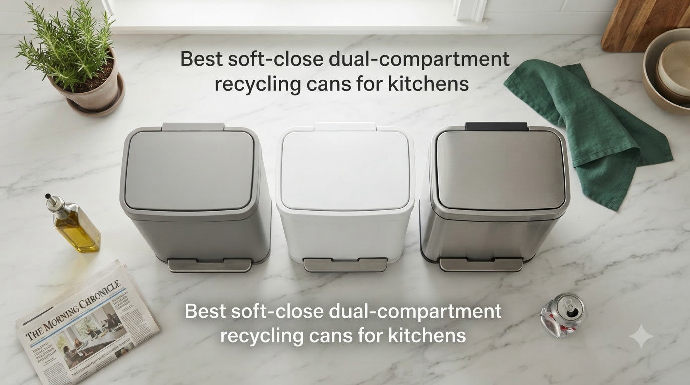 Best soft-close dual-compartment recycling cans for kitchens