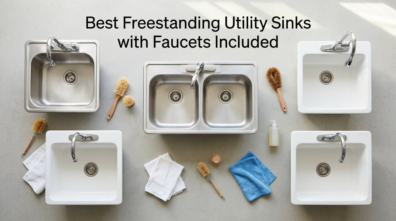 Best Freestanding Utility Sinks with Faucets Included