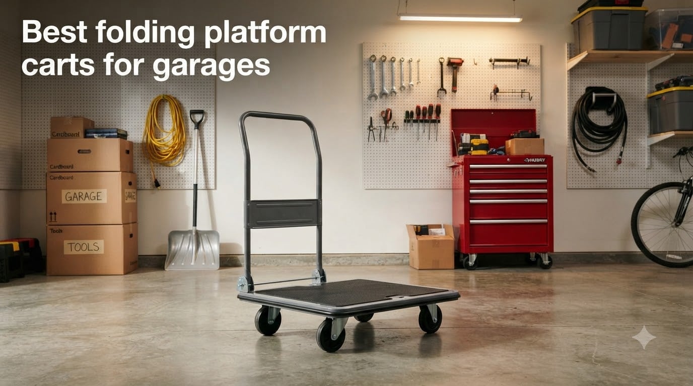 Best folding platform carts for garages