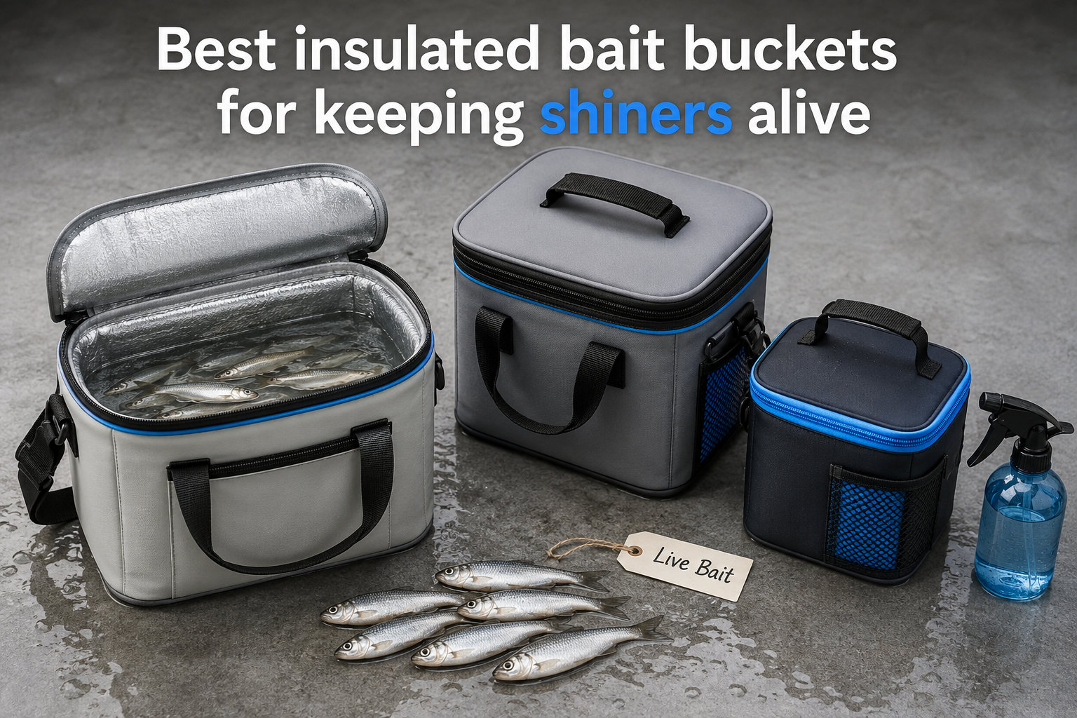 Best insulated bait buckets for keeping shiners alive