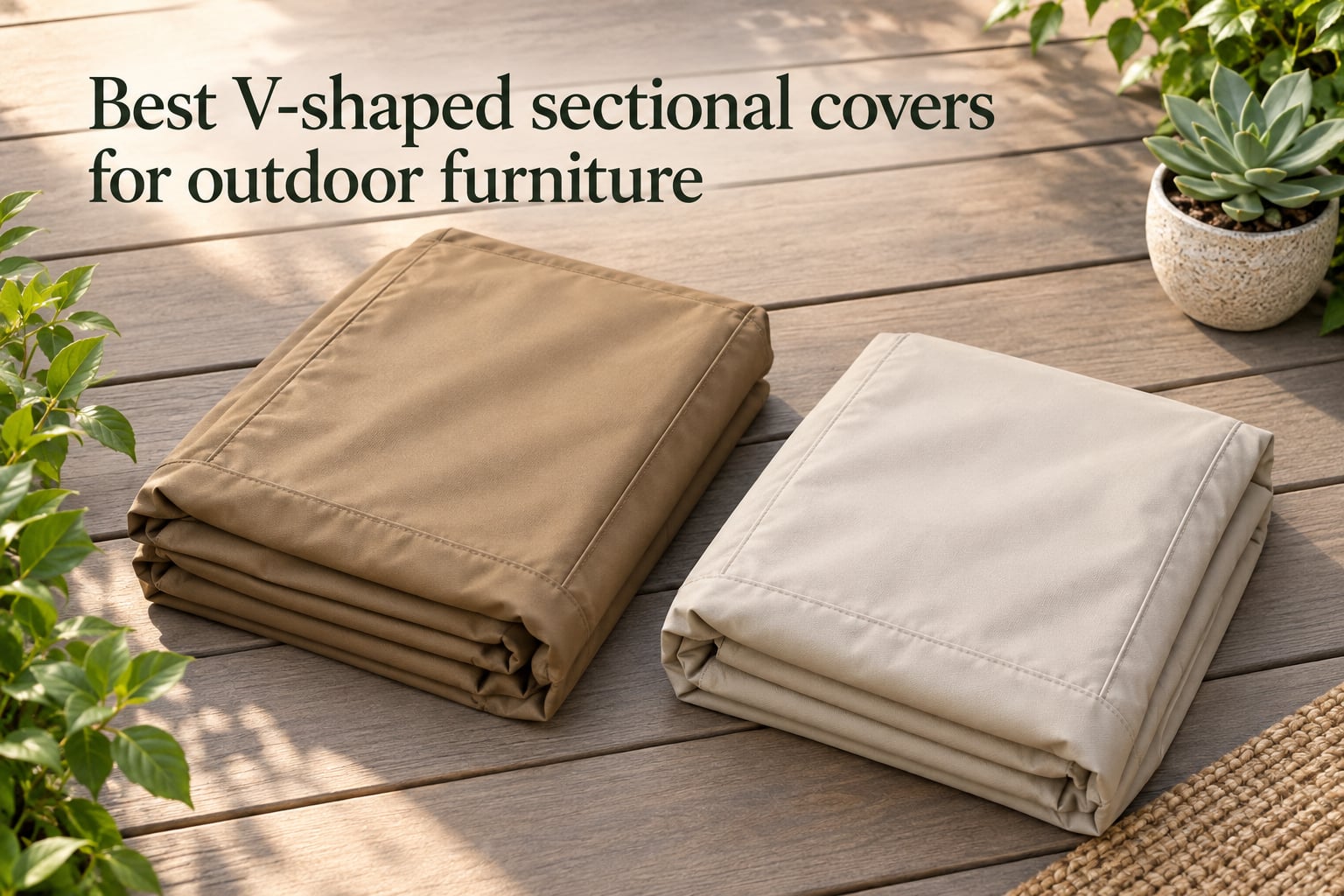 Best V-shaped sectional covers for outdoor furniture