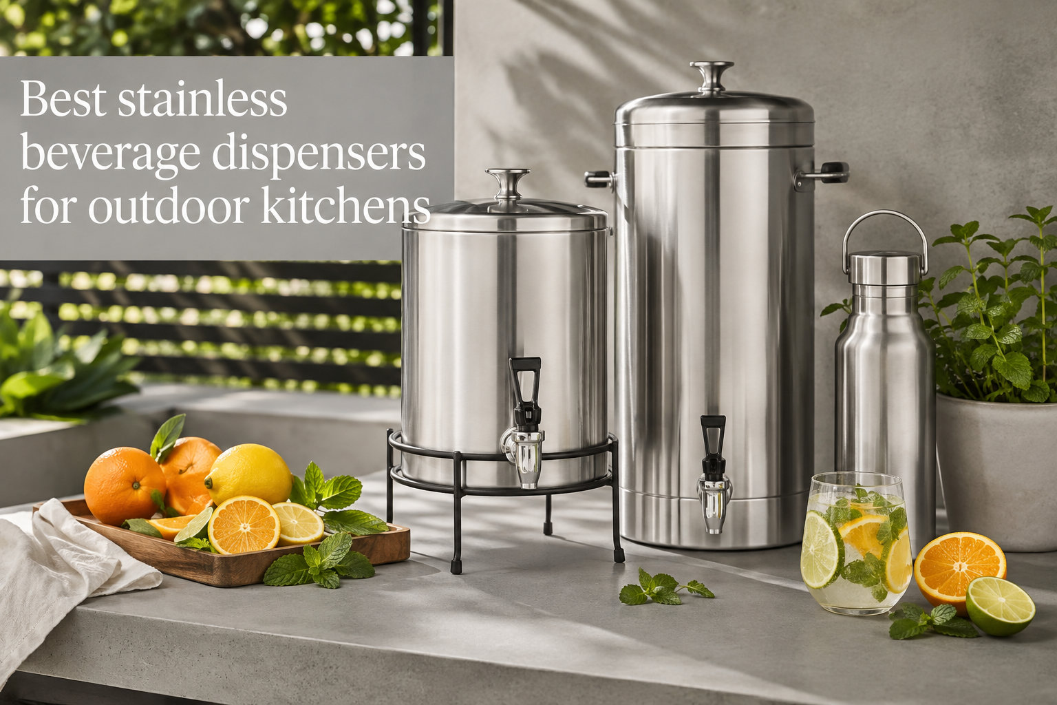 Best stainless beverage dispensers for outdoor kitchens