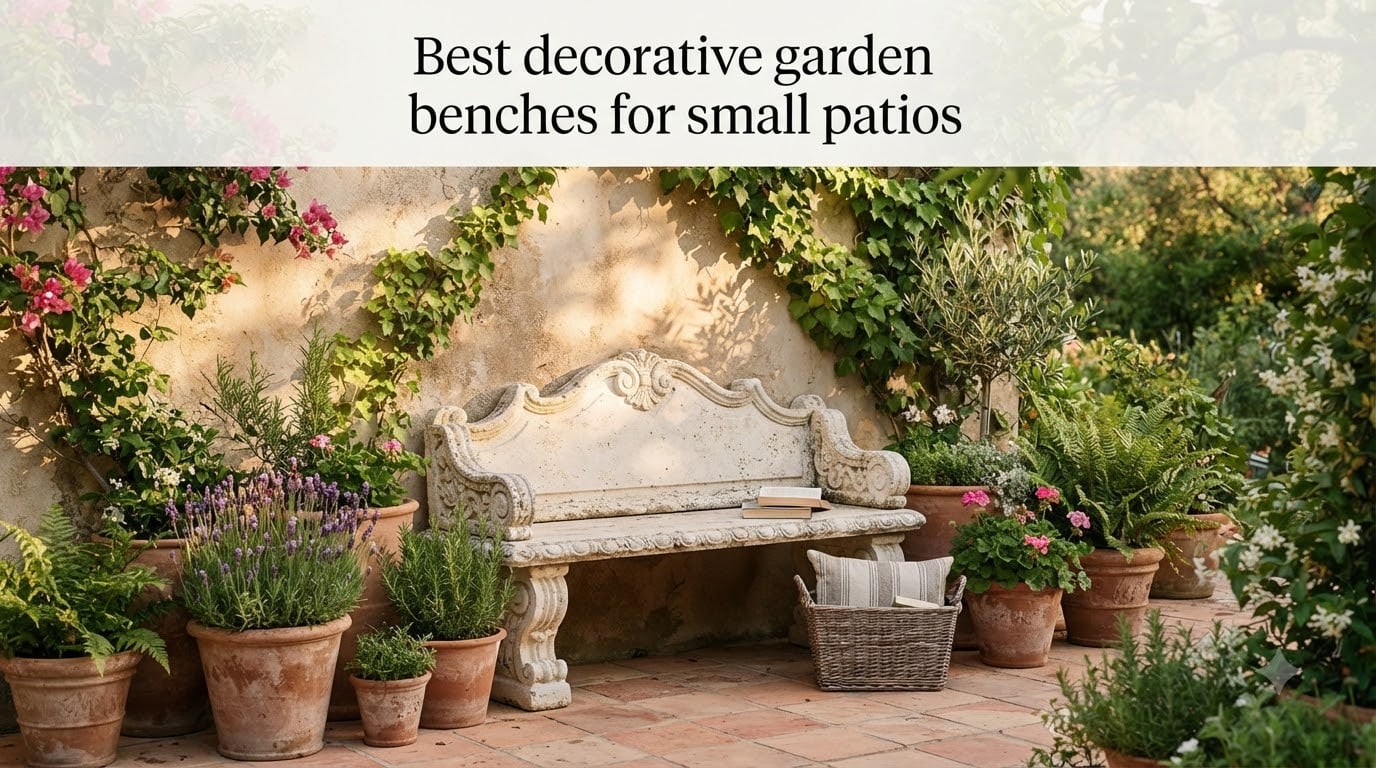Best decorative garden benches for small patios