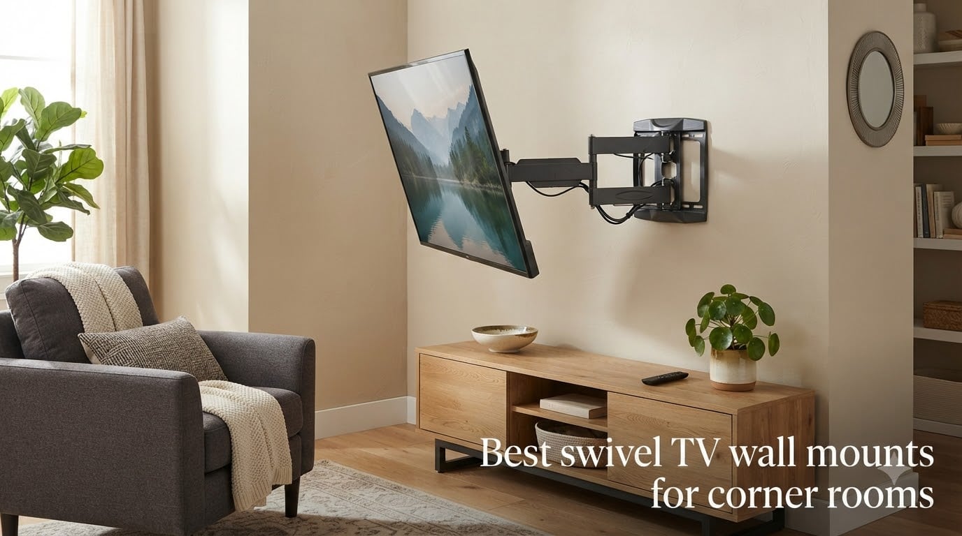 Best swivel TV wall mounts for corner rooms