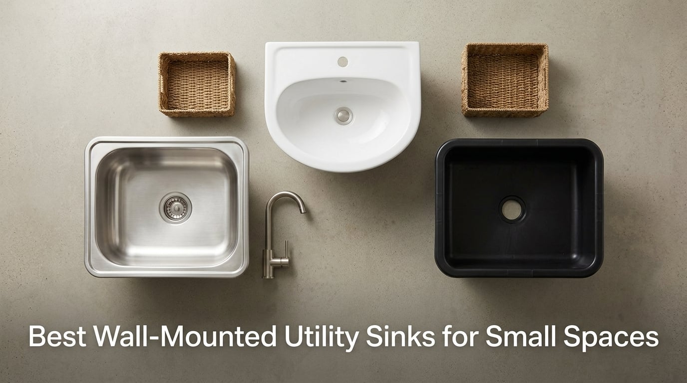 Best Wall-Mounted Utility Sinks for Small Spaces