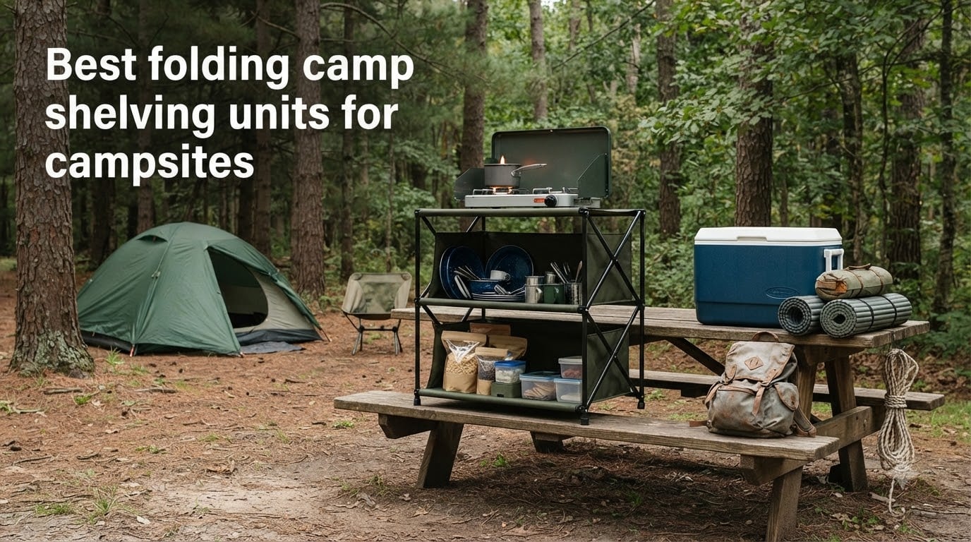 Best folding camp shelving units for campsites