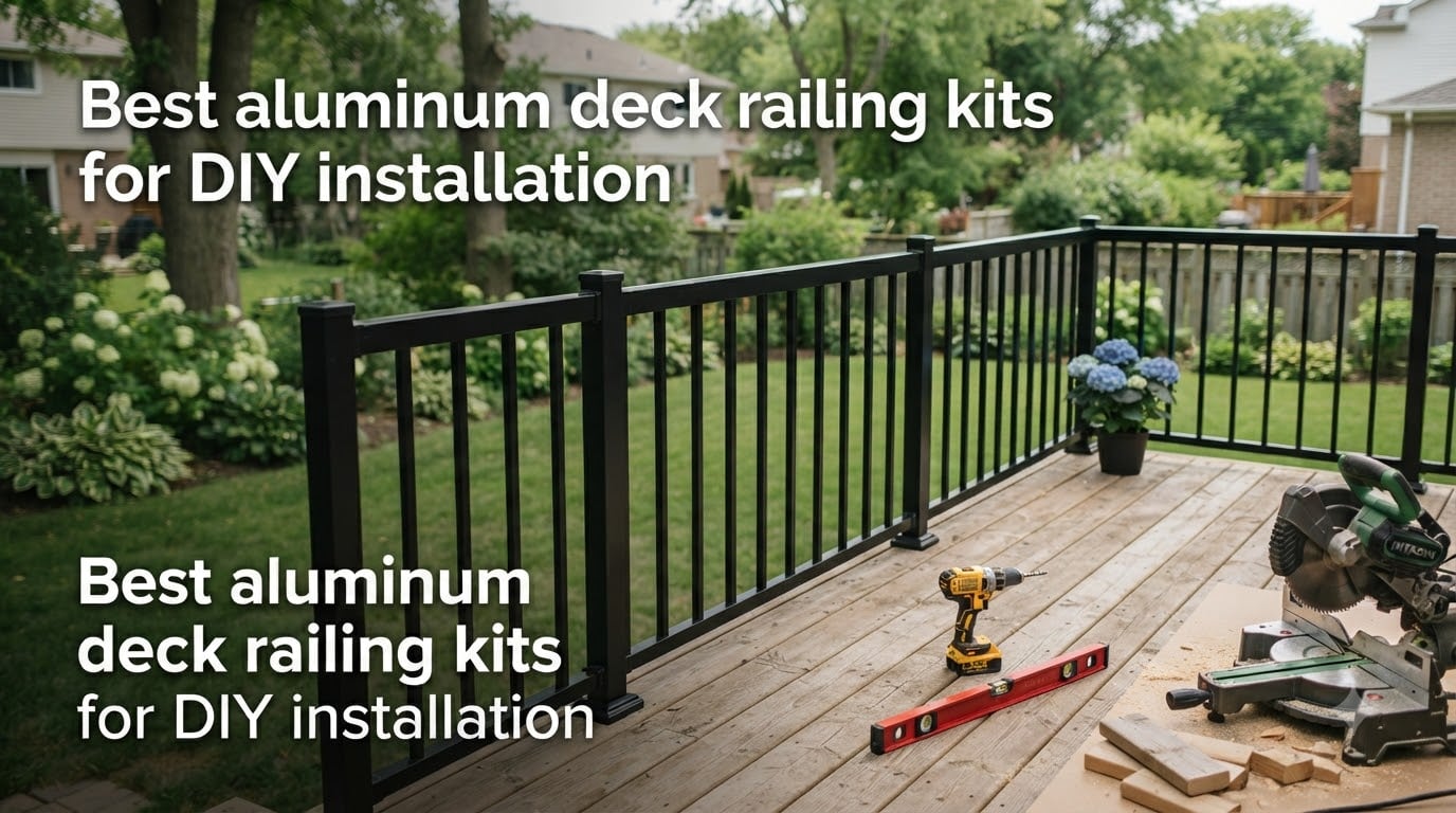 Best aluminum deck railing kits for DIY installation