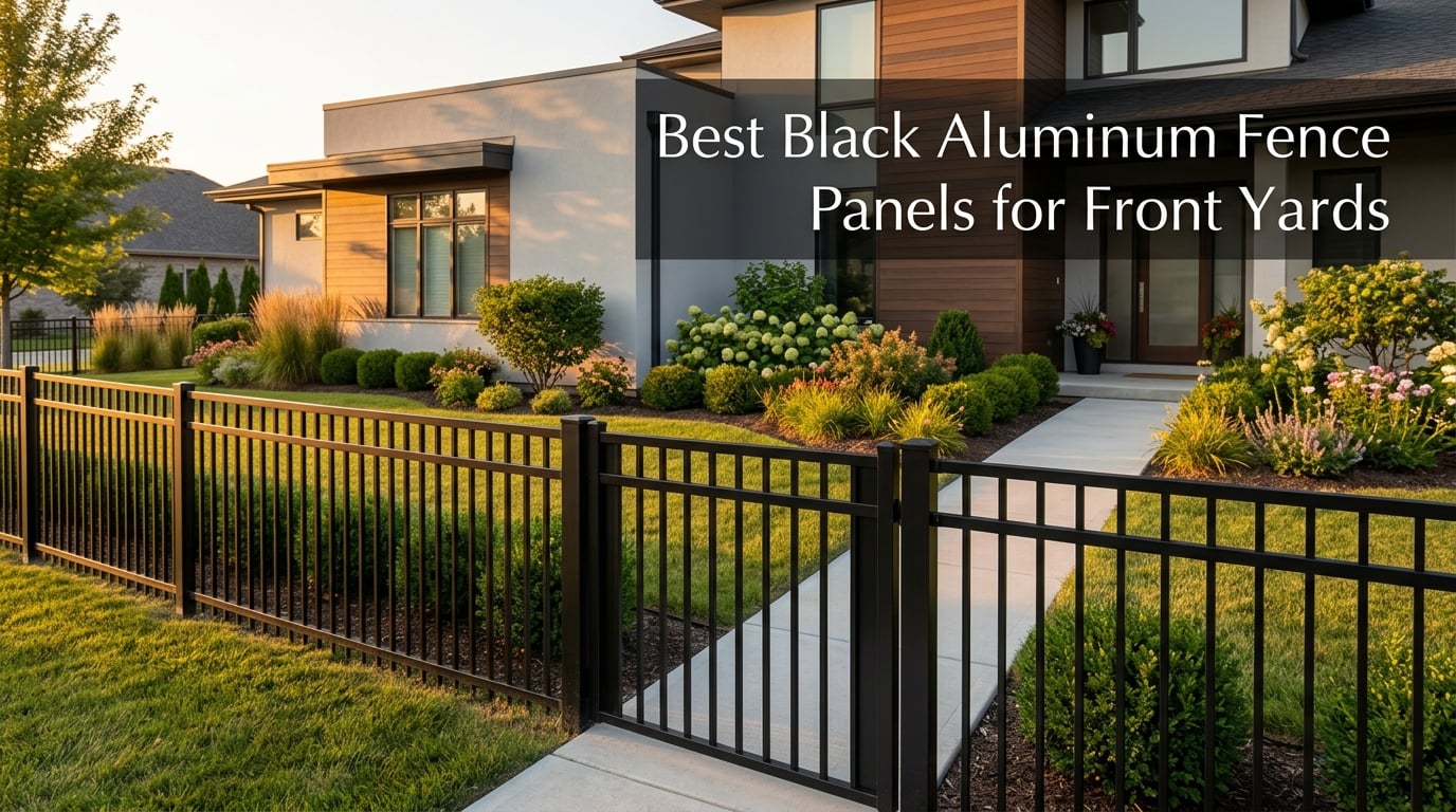 Best Black Aluminum Fence Panels for Front Yards