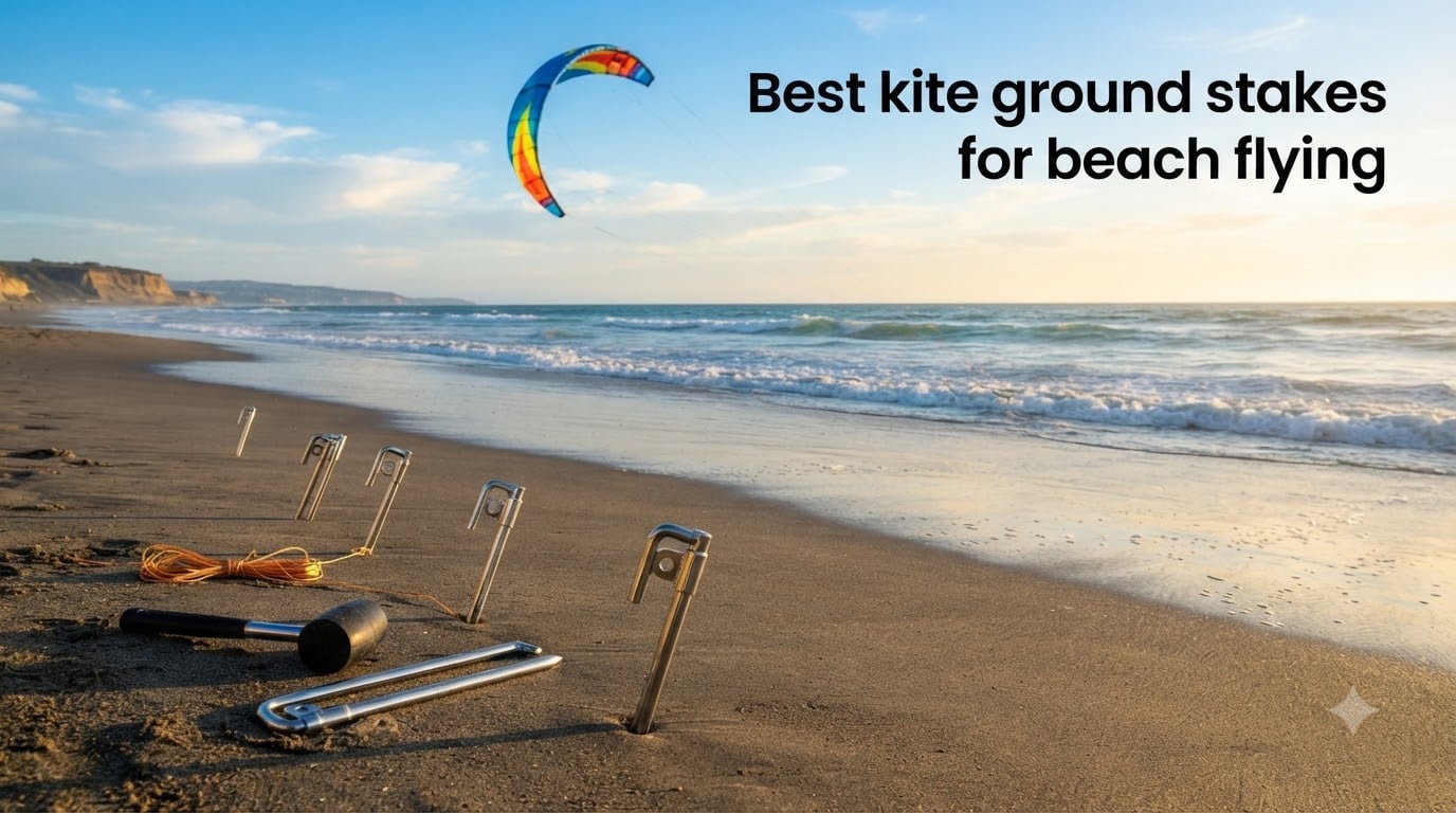 Best kite ground stakes for beach flying