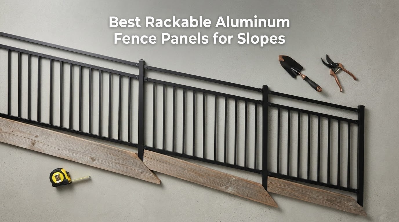 Best Rackable Aluminum Fence Panels for Slopes