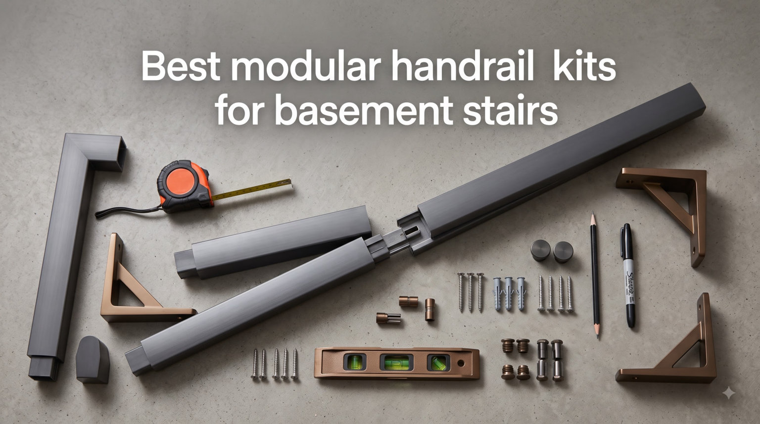 Best modular handrail kits for basement stairs