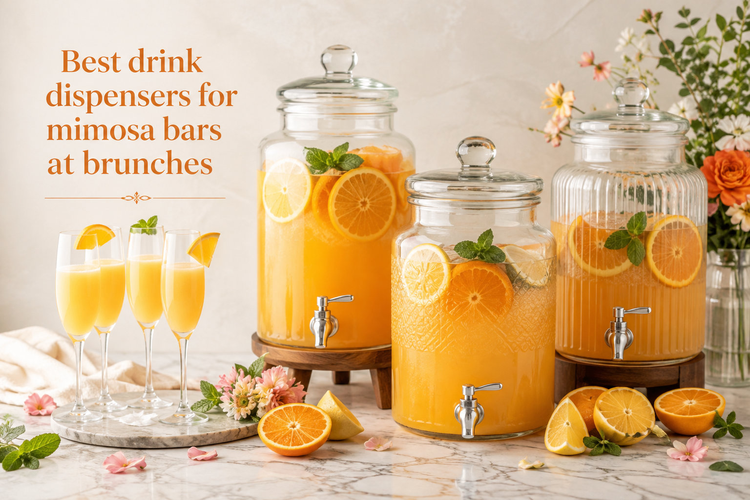 Best drink dispensers for mimosa bars at brunches
