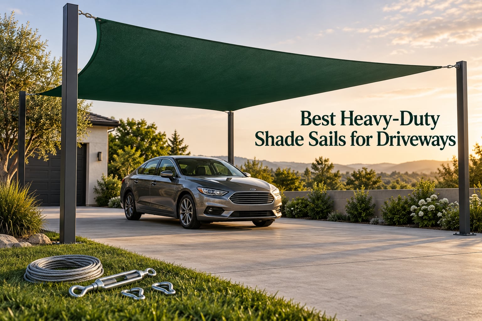 Best Heavy-Duty Shade Sails for Driveways