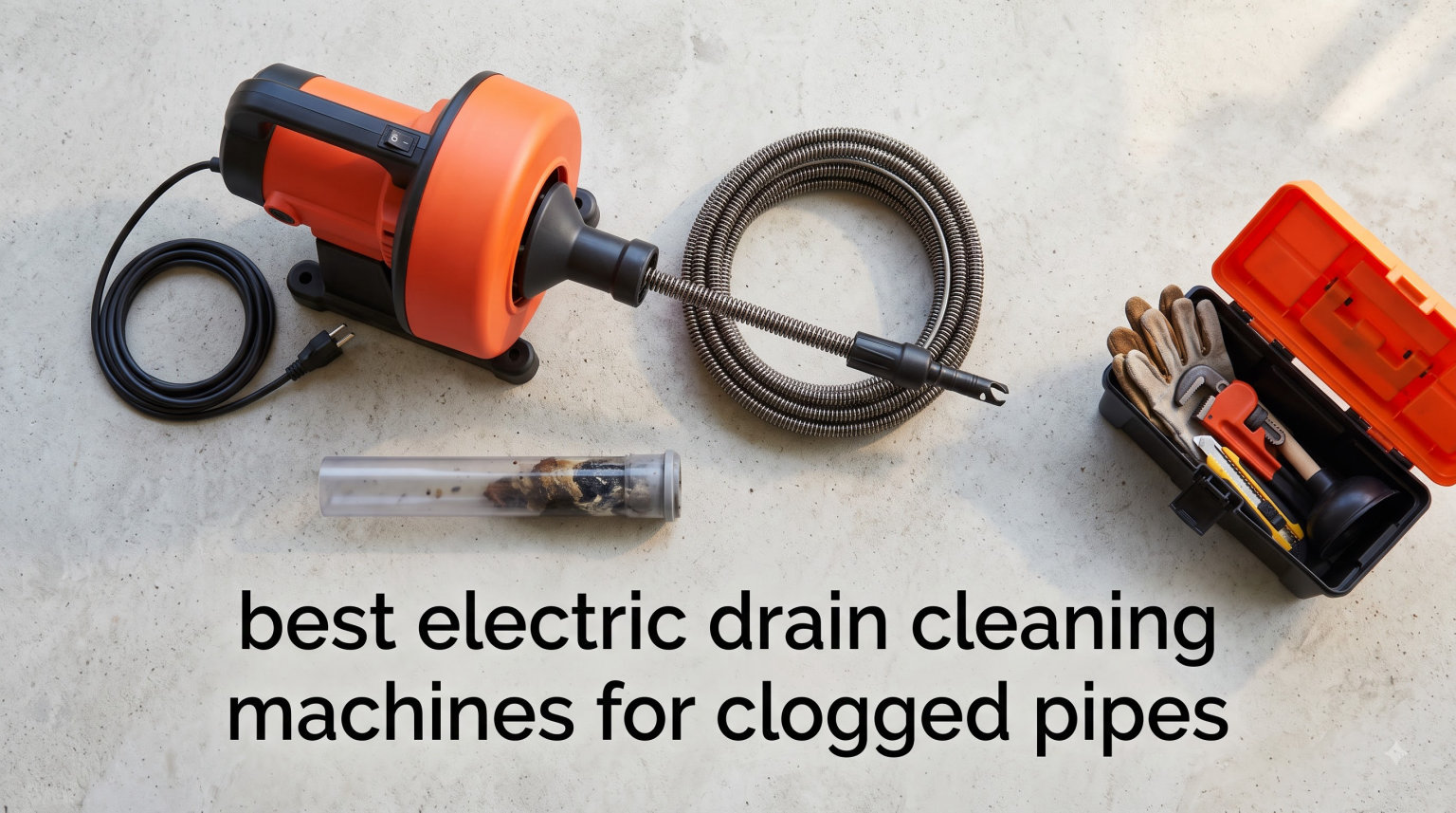 best electric drain cleaning machines for clogged pipes