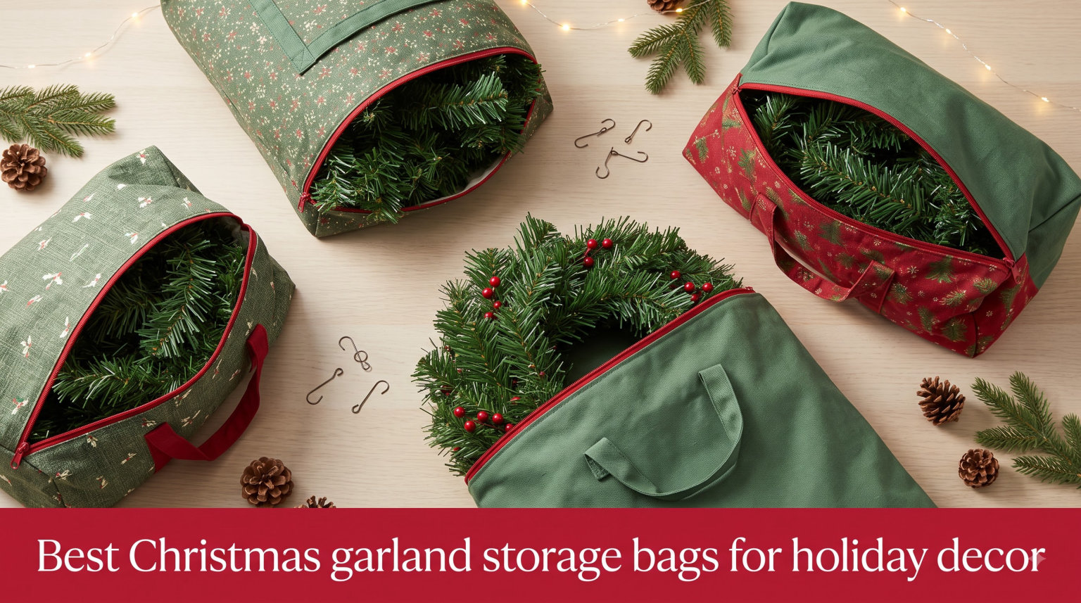 Best Christmas garland storage bags for holiday decor