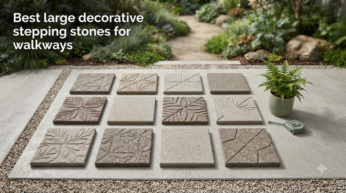 Best large decorative stepping stones for walkways